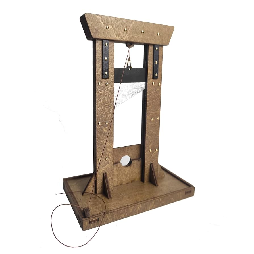 Amazon.com: Handmade Wooden Model Medieval Guillotine